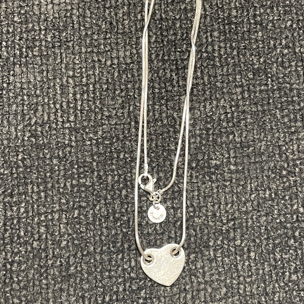 TIFFANY & CO.SterlingSilver 925 Heart Necklace made in Italy